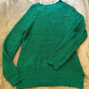Bright Green Knit Sweater